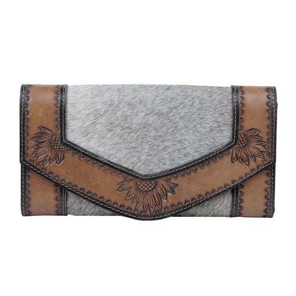 Myra Bag Handbags - Myra Bag Handmade Diligence Wallet Leather & Hairon Canvas & Cowhide Leather